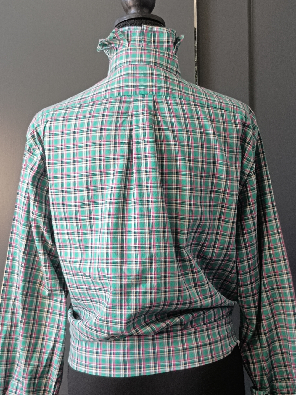 Upcycled Women's Ralph Lauren Ruffled Collar Shirt #124 - Picture 5 of 9
